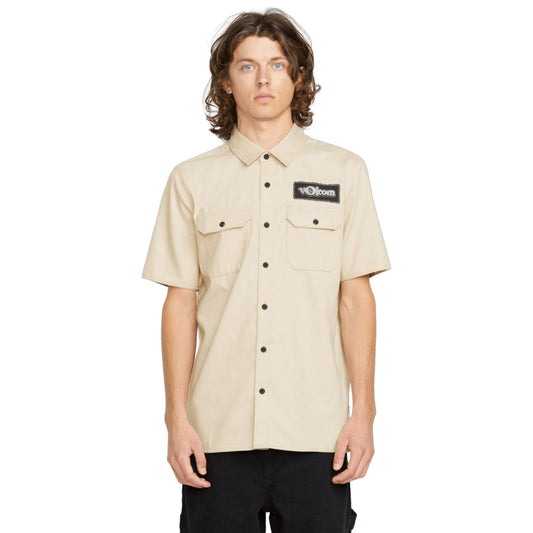Volcom Ent Shirt Pale Khaki