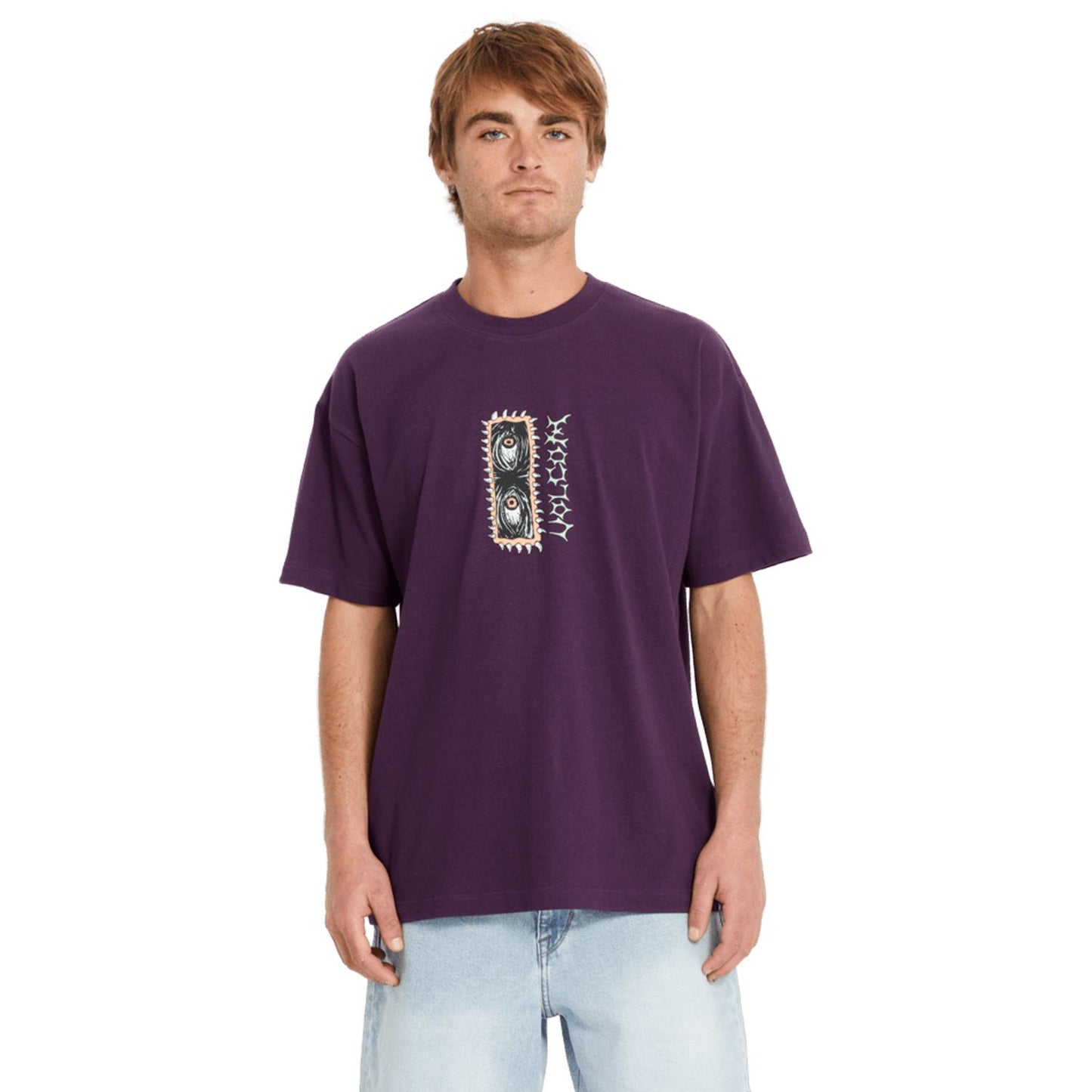 Volcom Eye Rust T-Shirt Grape Royale