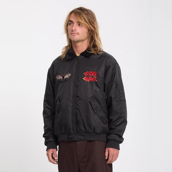 Volcom Ozzy Reversible Bomber Jacket Black M