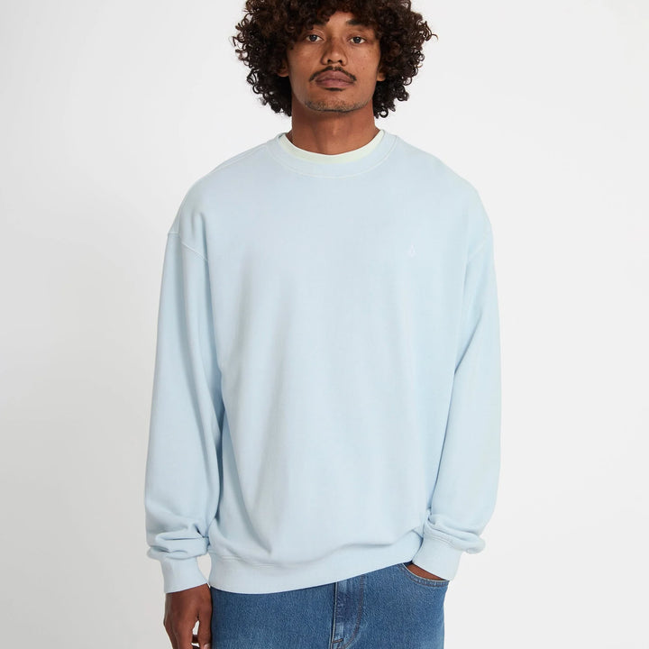 Volcom Single Stone TW Sweatshirt Light Blue Acid