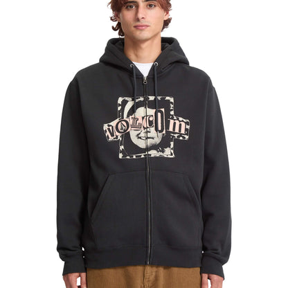 Volcom Stick Stoner Zip Hoodie Antique Black