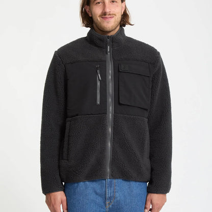 Volcom Storm Stone Zip Sweatshirt Asphalt Black