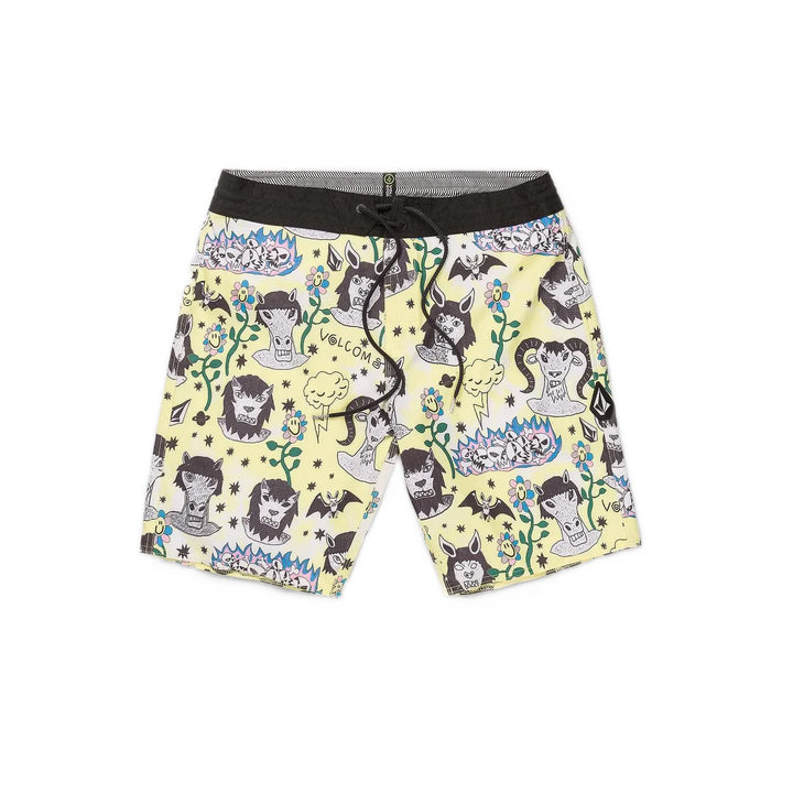 Volcom Surf Vitals Ozzy Stoney 19 Boardshorts Glimmer Yellow